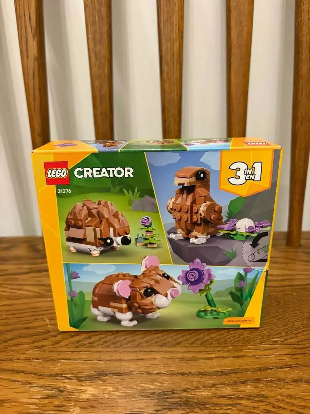 LEGO Creator 3-in-1 Cute Hamster with a Flower Set 31376